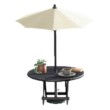 あつ森】カフェなパラソルテーブルのリメイク(色違い)と入手方法