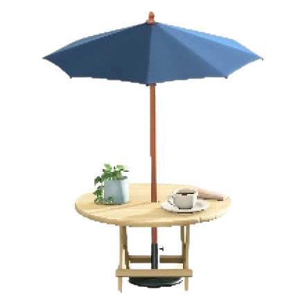 あつ森】カフェなパラソルテーブルのリメイク(色違い)と入手方法
