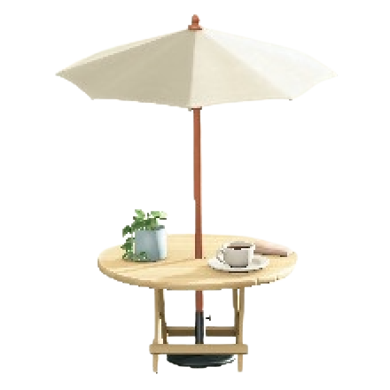あつ森】カフェなパラソルテーブルのリメイク(色違い)と入手方法