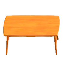 ノルディックなテーブルのナチュラルウッドの画像