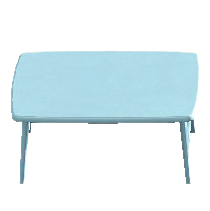 ノルディックなテーブルのブルーの画像