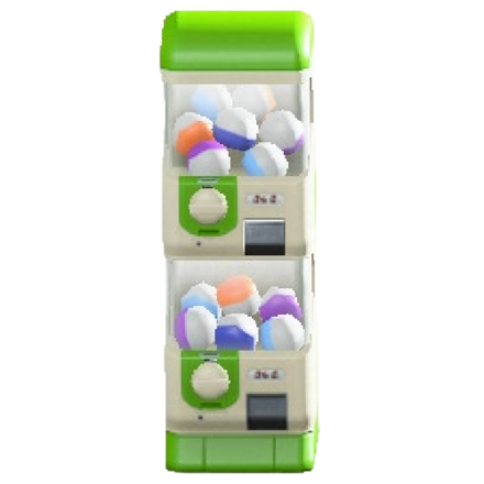 カプセルトイのライトグリーンの画像