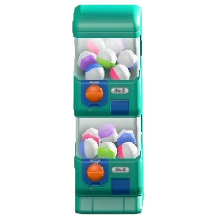 カプセルトイのグリーンの画像