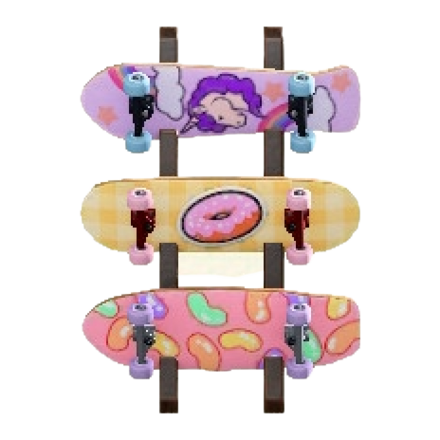かべかけスケートボードのパステルの画像