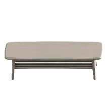 ノルディックなローテーブルのグレーの画像