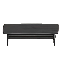 ノルディックなローテーブルのブラックの画像