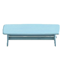 ノルディックなローテーブルのブルーの画像