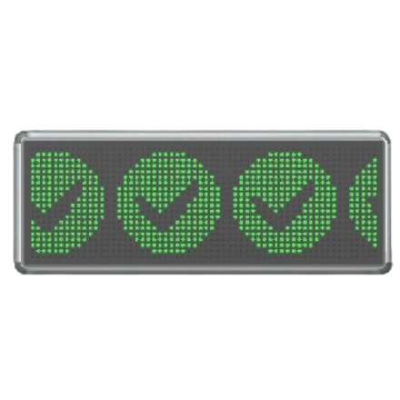 かべかけのでんこうけいじばんのチェックの画像