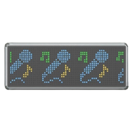 かべかけのでんこうけいじばんのマイクの画像