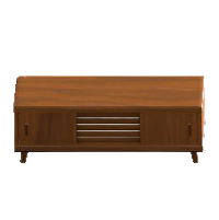 ノルディックなローボードのダークウッドの画像