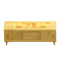 ノルディックなローボードのオレンジの画像