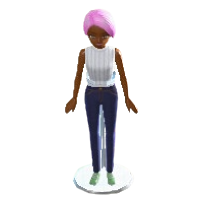 きせかえにんぎょうのショートピンクの画像