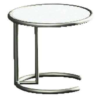 クールなサイドテーブルのホワイトの画像