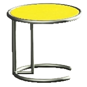 クールなサイドテーブルのイエローの画像