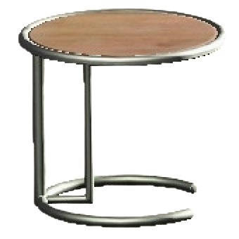 クールなサイドテーブルのブラウンの画像