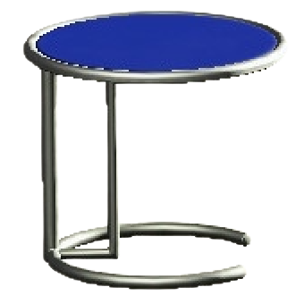 クールなサイドテーブルのブルーの画像