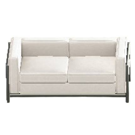 クールなソファのホワイトの画像