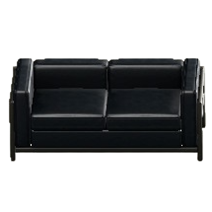 クールなソファのブラックの画像