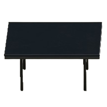 クールなダイニングテーブルのブラックの画像