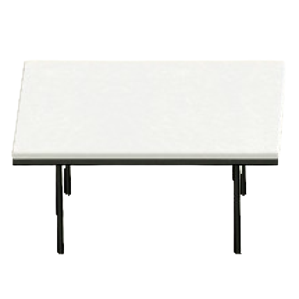 クールなダイニングテーブルのホワイトの画像