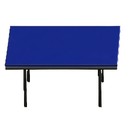 クールなダイニングテーブルのブルーの画像