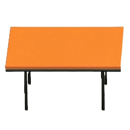 クールなダイニングテーブルのオレンジの画像