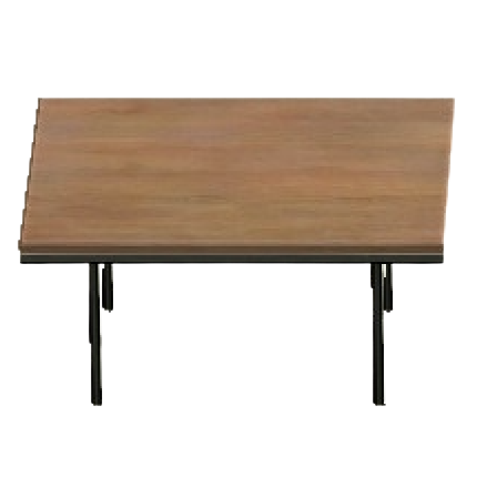 クールなダイニングテーブルのブラウンの画像