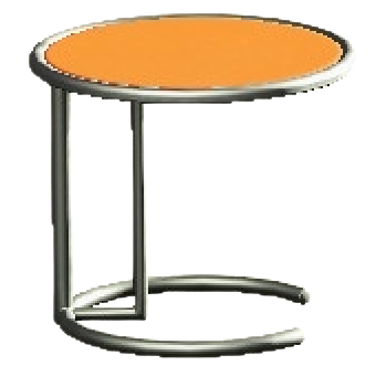 クールなサイドテーブルのオレンジの画像