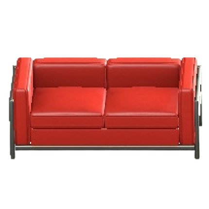 クールなソファのレッドの画像