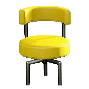 クールなチェアのイエローの画像