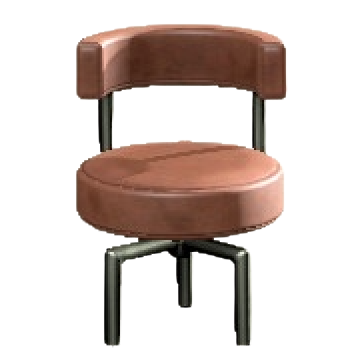 クールなチェアのブラウンの画像