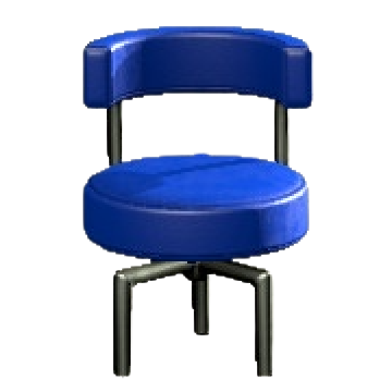 クールなチェアのブルーの画像