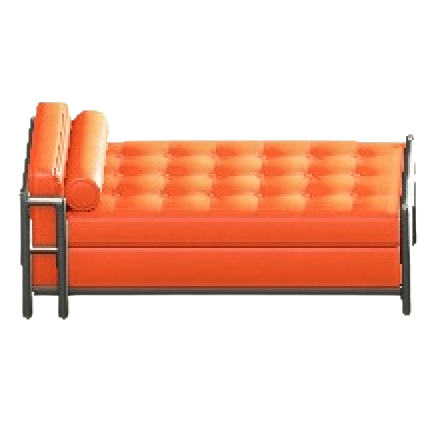 クールなベッドのオレンジの画像