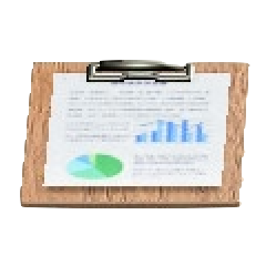 クリップボードのブラウンの画像