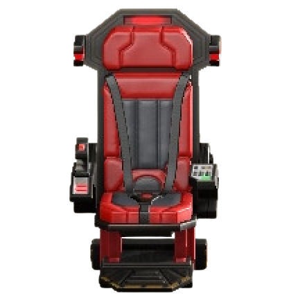 クルーのシートのレッドの画像