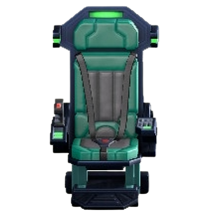 クルーのシートのグリーンの画像