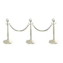 パーテーションポールのホワイトの画像