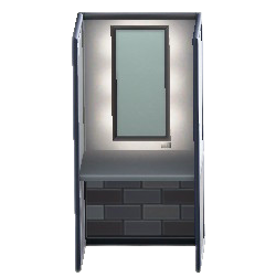 パウダールームのブースのシックの画像