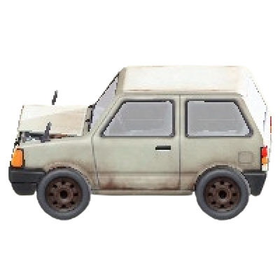 けいじどうしゃのダメージの画像