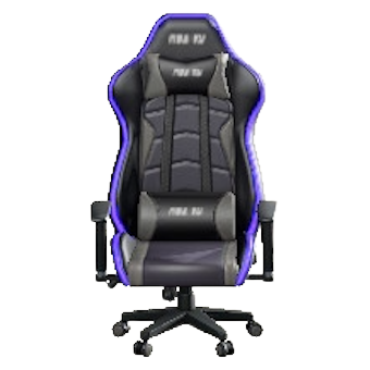 ゲーミングチェアのブラックの画像