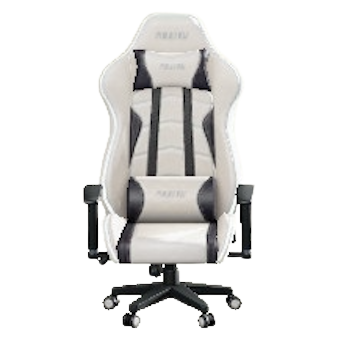 ゲーミングチェアのホワイトの画像