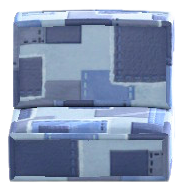 パッチワークなソファのクールの画像