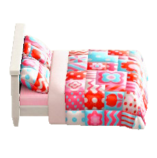 パッチワークなベッドのキュートの画像