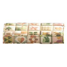 パッチワークなローテーブルのカントリーの画像