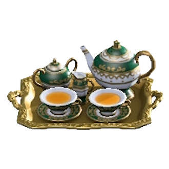 ごうかなティーセットのグリーンの画像