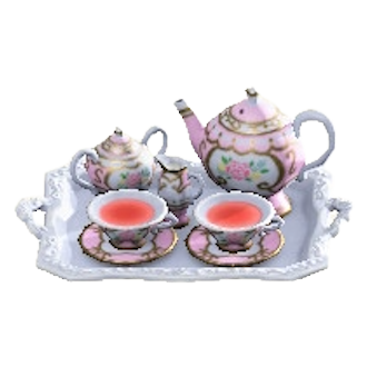 ごうかなティーセットのピンクの画像