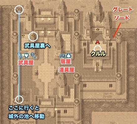 バル城外観のマップ