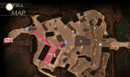 イチロウが塞いでいた場所が通れるように