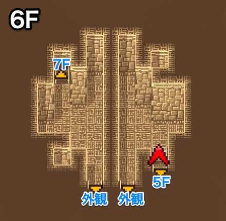 フォークタワー6Fのマップ