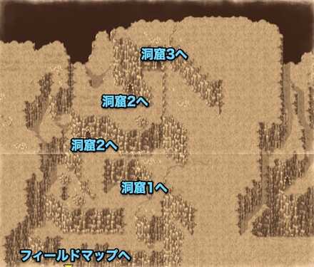 飛竜の谷山道1のマップ